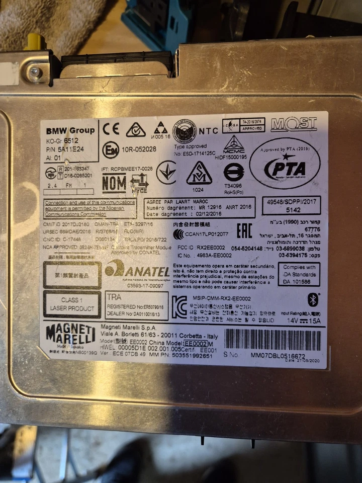 BMW 2 Series Active Tourer F45 2020 Navigation Control Module Unit LHD... - Image 3 of 3