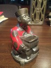 Antique Vintage Metal Japanese Incense Burner Asian Man Enameled JIFUKU Oriental — photo 2