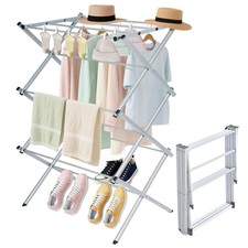 Whitmor 3-Tier Foldable Clothes Drying Rack Portable Indoor Outdoor Laundry Dryi