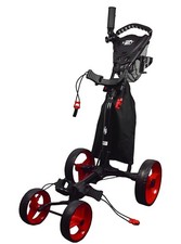 New Hot-Z Golf 4 Wheel Push Cart Black
