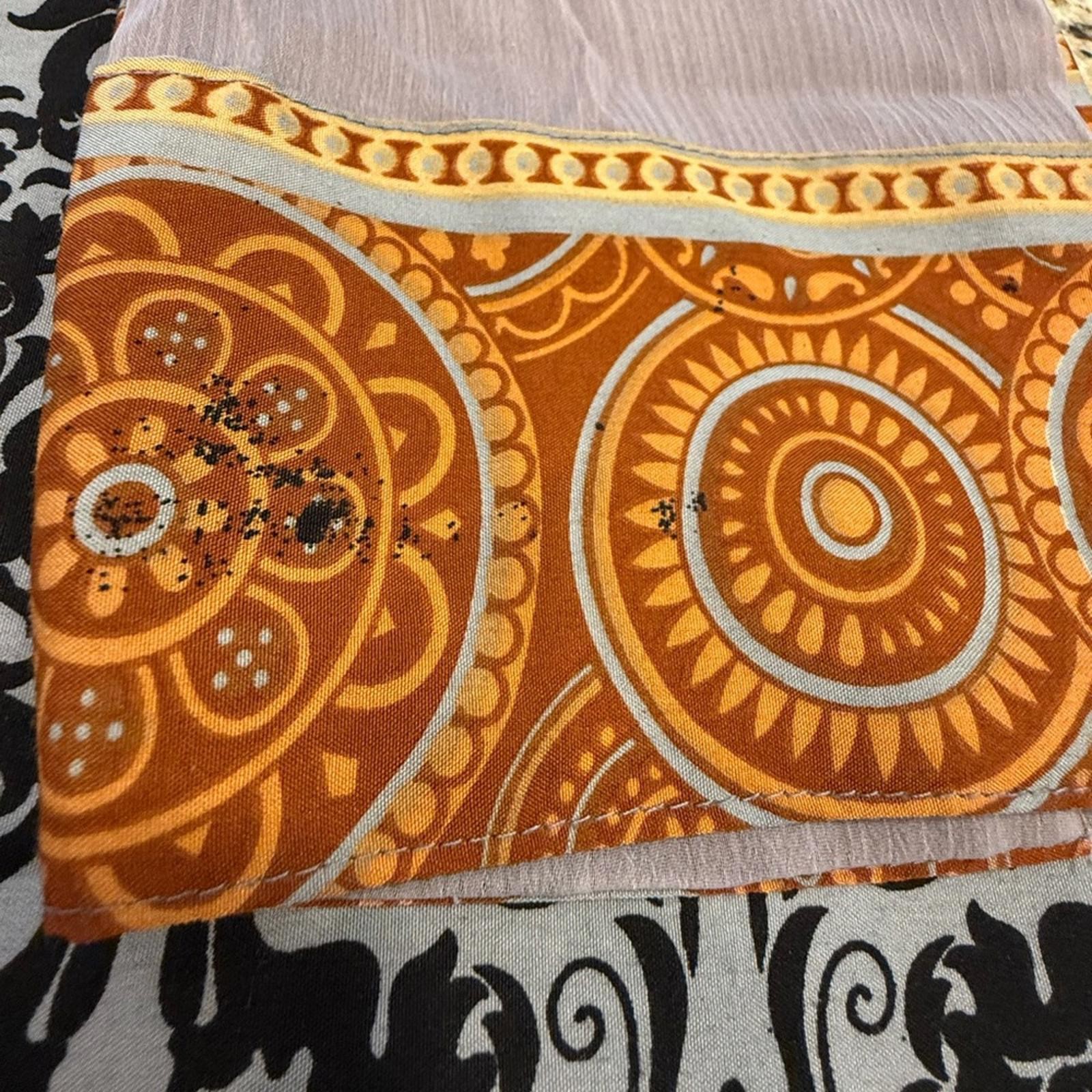 Paisley tunic top patchwork neutral multicolored … - image 12