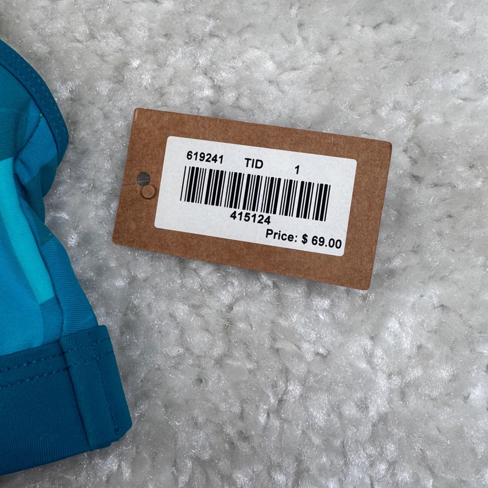 Top de natación de bikini Title Nine azul aguamarina petardo para mujer pequeño NUEVO Foto 3 de 4