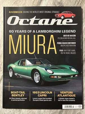 Octane magazine March 2026 Lambo Miura, Venturi Atlantique, '53 Lincoln Capri