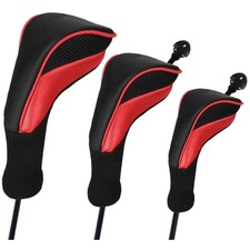 Breathable Golf Club Headcovers for Drivers  Fairway Woods - 3 Size Options