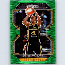 2022 Panini Prizm WNBA Kristi Toliver #118 Green Pulsar #/25 Los Angeles Sparks
