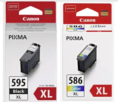 Canon PG-595XL Tintenpatrone Schwarz CL-586XL Farbe für TS4150i TS6550i TS7550i