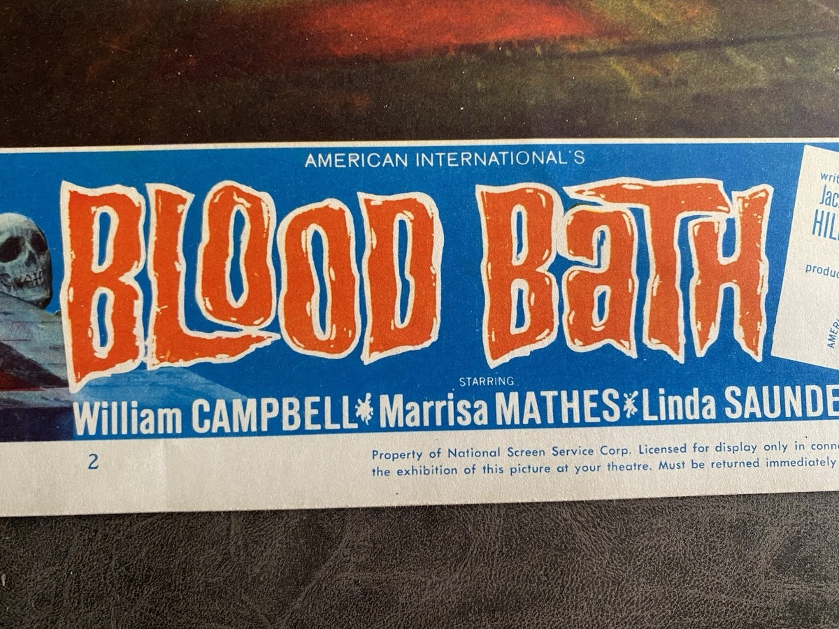 BLOOD BATH 1966 Original Vintage Lobby Card with William Campbell