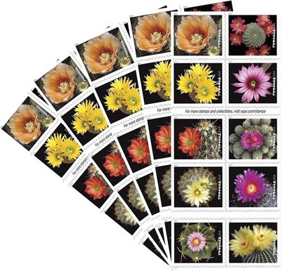 Bulk Stamps Cactus Flowers Wedding Forever 100 Stamps Sc#5350-5359 MNH 5 bookle