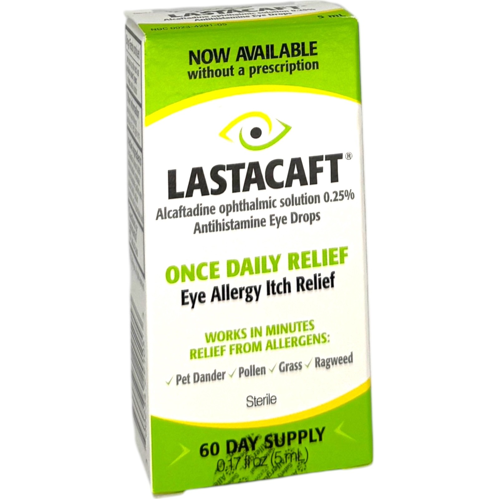 Lastacaft 0.25% Alcaftadine Antihistamine Eyedrops 5mL Itch Relief (EXP 03/2026)