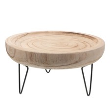  Plateau de rangement pour bijoux en bois avec support en métal - Plateau