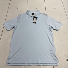 Oakley Polo Shirt Mens Small Light Blue Hydrolix Golf Performance Stretch