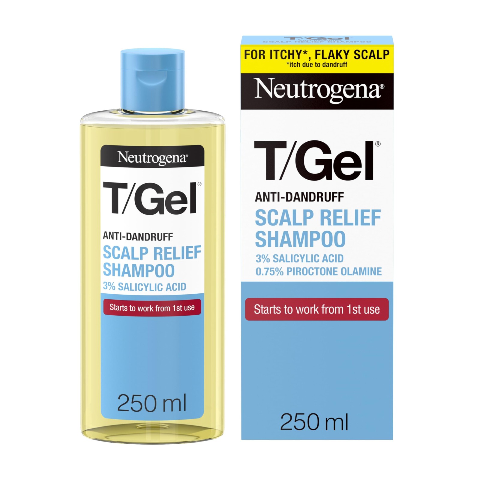 Neutrogena T/Gel Scalp Relief Anti-Dandruff Shampoo (250ml) With 3% Salicylic