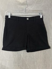 Wonder Nation Size 10-12 Black Stretch Shorts With Cuffs