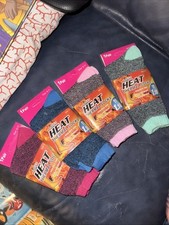 Ladies HEAT Thermal Socks Size 9-11 - 4 Pack Women Winter Socks