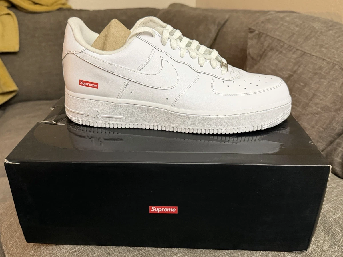 Preços baixos em Nike Air Force 1 Supreme White | eBay