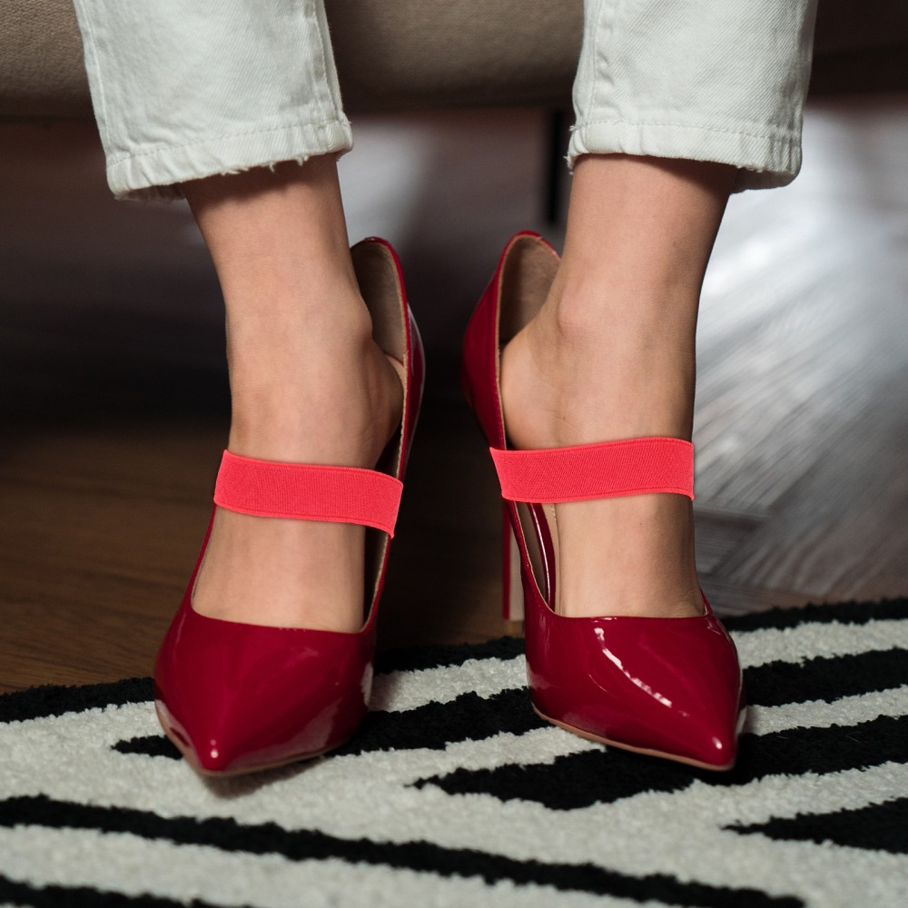 APL 4 Paia Lacci Tacco Anti Goccia Elasticizzati Tacchi Alti Scarpe Cinghie Donna Sciolte