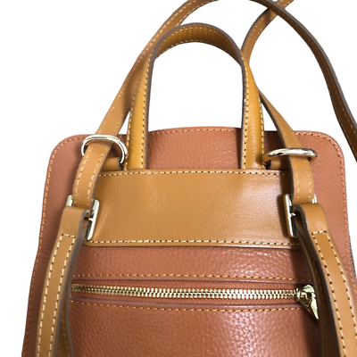 DIVINA FIRENZE BACKPACK/CROSSBODY ITALIAN PEBBLED LEATHER  display picture 2