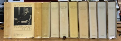 1995 Thomas Mann Tagebücher (1918 - 1955) Germany Imprints Complete 10 Volumes