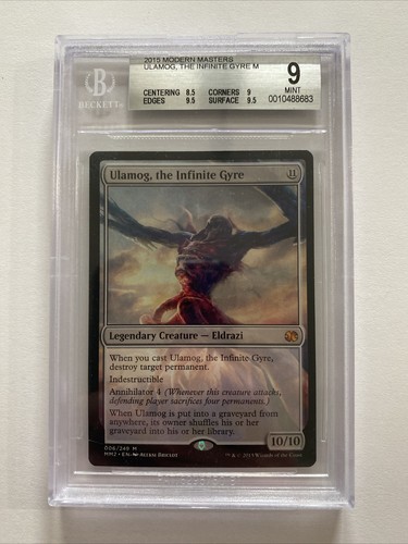 Ulamog, The Infinite Gyre Modern Masters 2015 Mythic MTG Beckett BGS 9 Mint - Picture 1 of 2