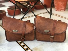 Sacoches De Moto 2 Poches G V B En Cuir Panniers De Selle 2 Sacs