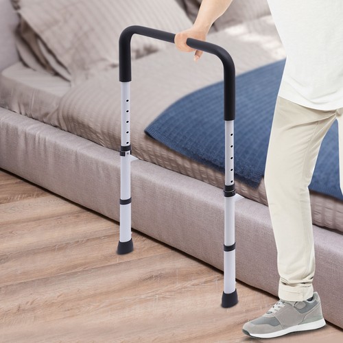 Adjustable Bed Guard Rail Bed Assist Rail Bedside Grab Bar For Disabled & Elder - Picture 6 of 24