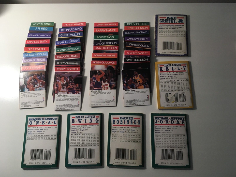 Scholastic Sports Shots (6) + NBA Hoops CollectABooks (34) Lot Jordan