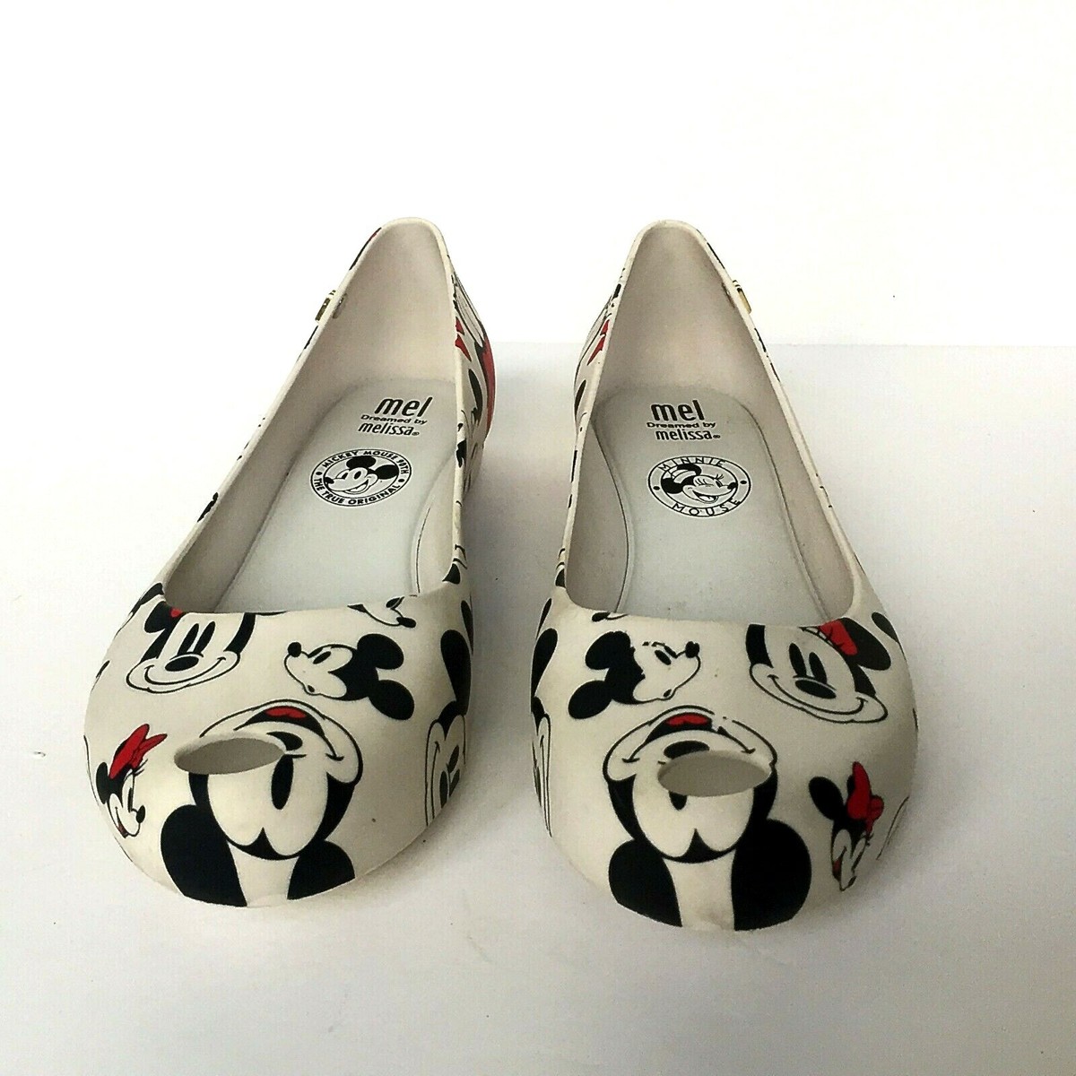 Melissa Ultragirl Mickey AD Slip-On-White Size US Girls Shoes