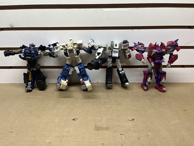 Lot Of 4 Broken Parts Or Repair 8  Tall Transformers Action Figure