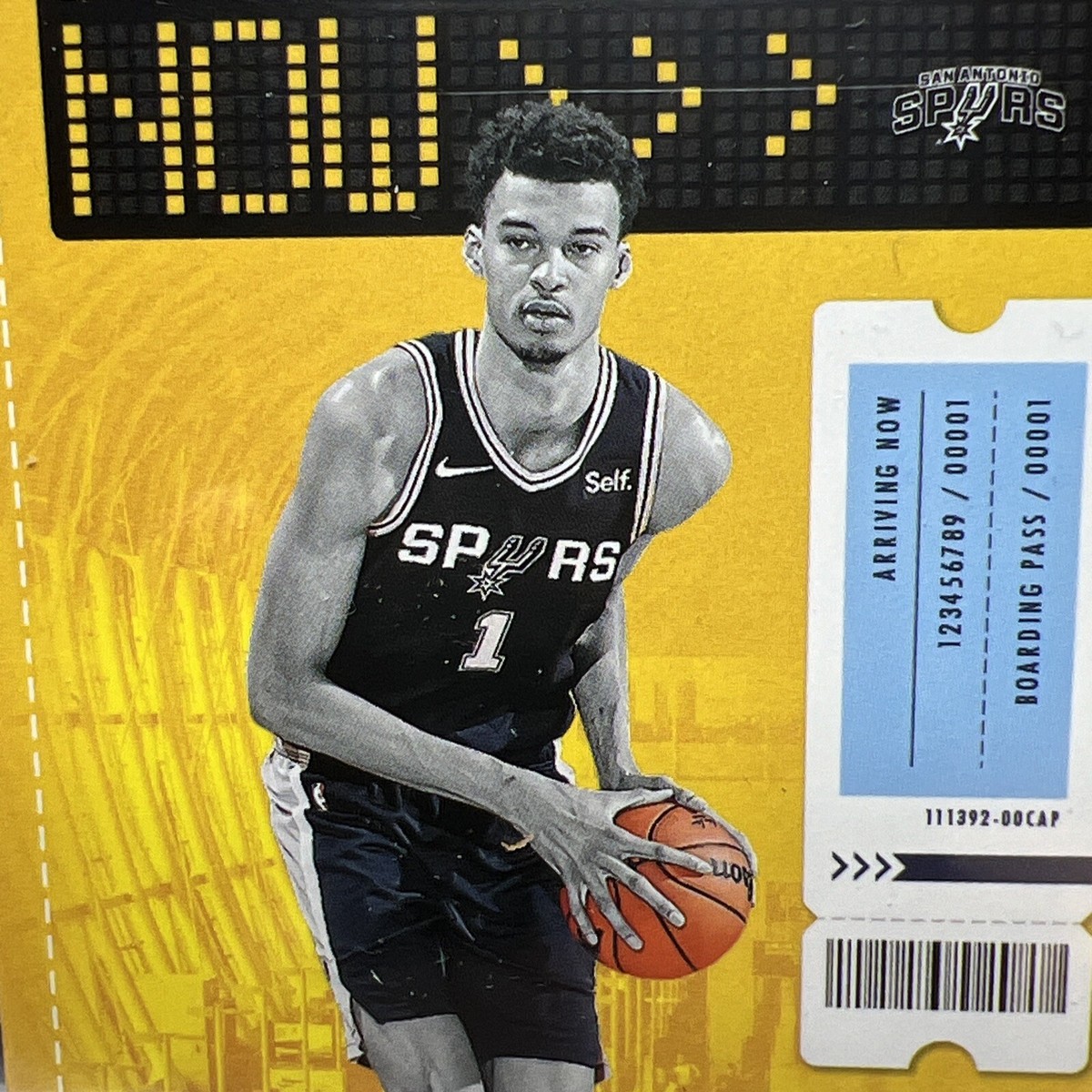Victor Wembanyama 2023-24 NBA Hoops Arriving Now Rookie Card#25