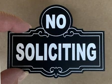 No Soliciting door sign, no soliciting sign, no soliciting signs