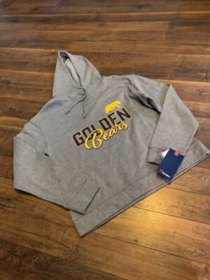 NCAA CAL GOLDEN BEARS women' cotton blend hoodie, gray, MEDIUM, New