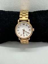 Marc Jacobs Baker MBM3246 Women's Gold Stainless Steel Analog Dial Watch JNA512