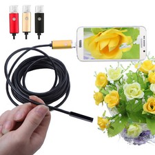 6LED 7mm Usb Android PC Endoscope Borescope Inspection Camera 2/5/10M waterproof