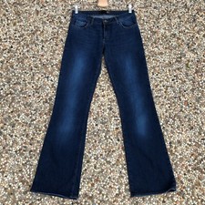 Just Cavalli Women's Jeans Size US 27 IT 41 Flare Leg Diamante Bling Pocket