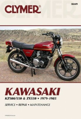 1979-1985 Kawasaki KZ500 550 ZX550 Clymer Motorcycle Repair Manual