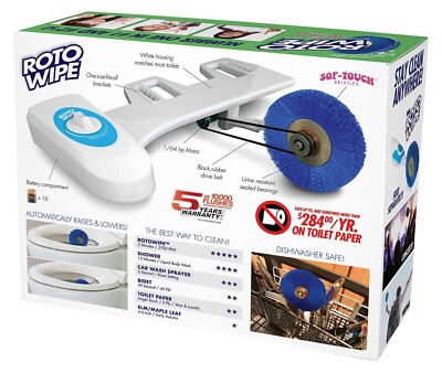 ROTO WIPE Prank Fake Gag Funny PARODY Joke Gift Box toilet paper