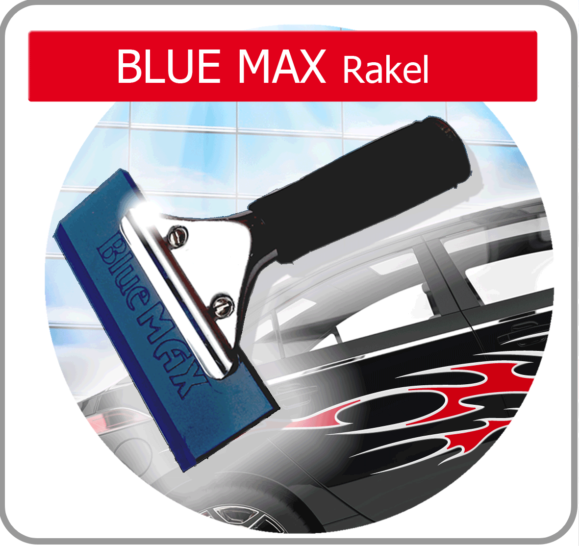 BLUE MAX Rakel, Fenster Folien Montage Werkzeug, Verklebe