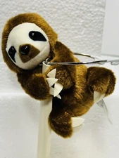 Wishpets Mini Brown Sloth Stuffed Animal Plush 2015 4”