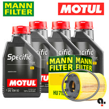 4 Liter Motul Specific 10W50 Motoröl + MANN Ölfilter Abarth 500 595 695 1.4 Tjet