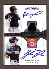 2019 Panini Flawless Dual Rookie Patch #DRP-EK Eloy Jimenez Kyle Tucker RC /10