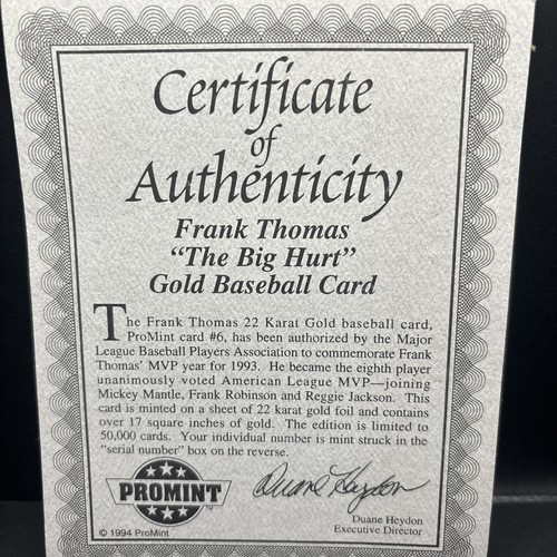 Frank Thomas 1994 ProMint - Picture 3 of 5