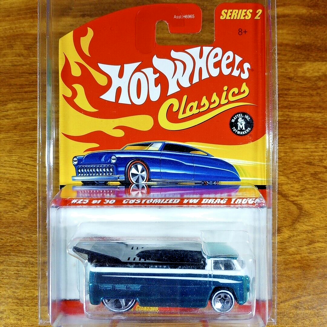 Hot Wheels Classics Series 2 Customized VW Drag Truck Aqua Blue