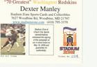 Washington Redskins Dexter Manley autographed 8 x 10 photo with ticket — photo 2