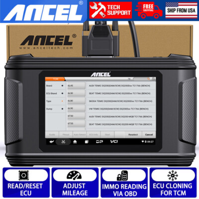 ECU ECM Tool Read IMMO Pincode Calibrate Mileage R/W Eeprom/Dflash/Pflash/MAP 