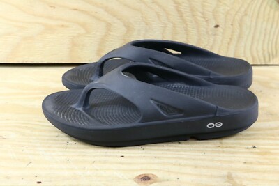 Oofos Sandals Ooriginal Oofoam Womens 10 Black Recovery  display picture 2