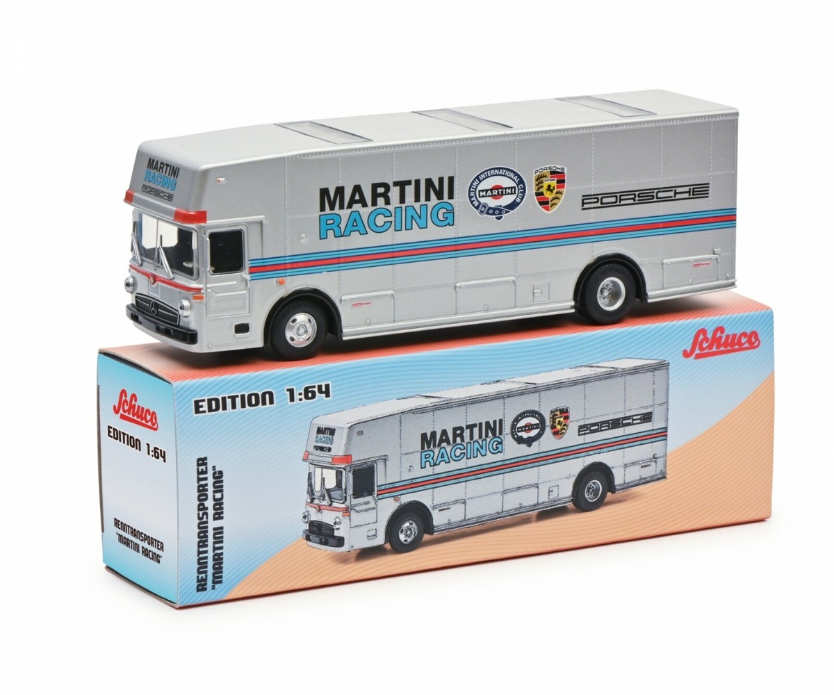 Schuco 1/64 Mercedes Benz O 317 Race Transporter Martini Racing