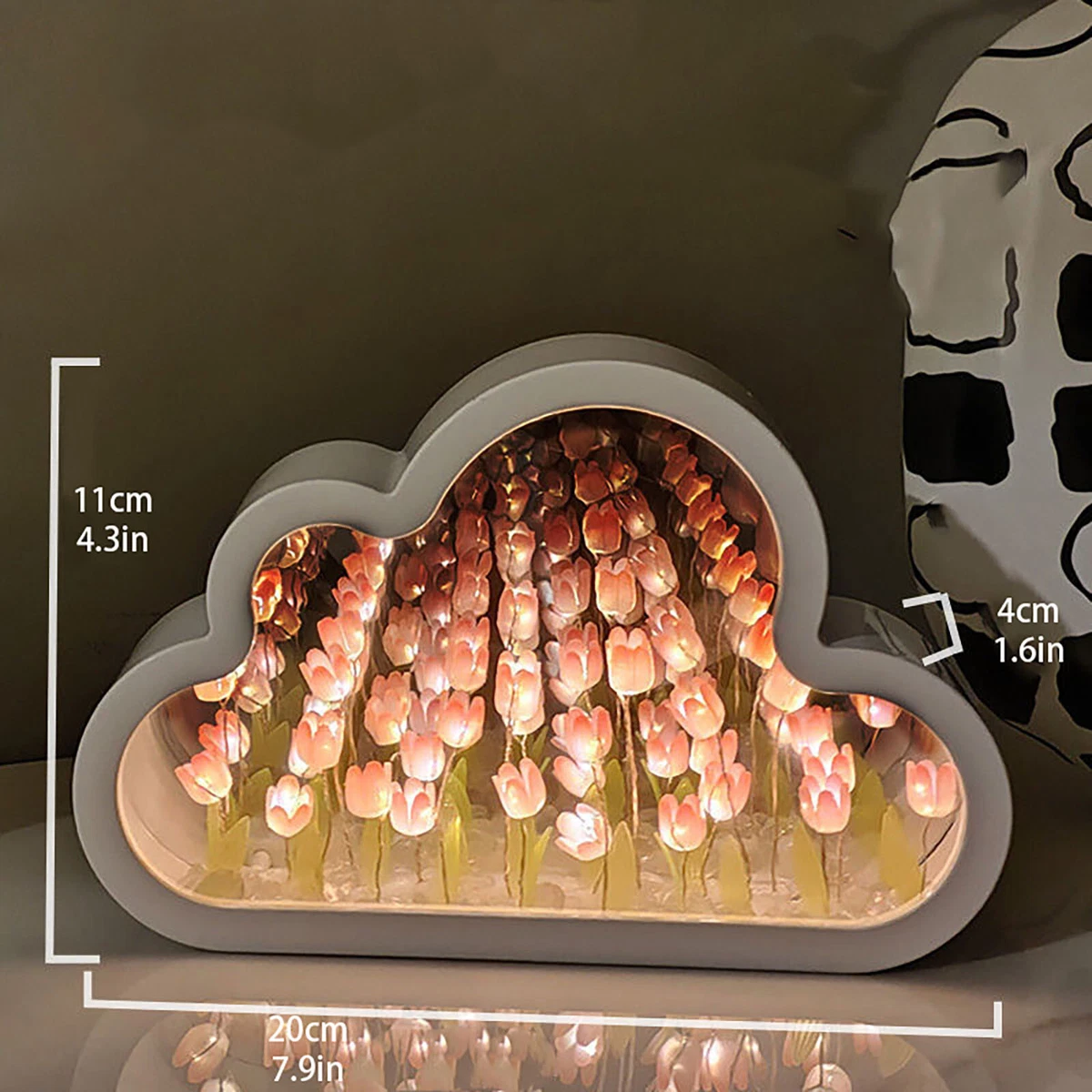 Cloud mirror led lights outlet
