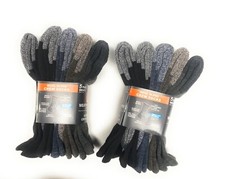 Weatherproof Men's Crew Socks Wool Blend Shoe Size 6-12, Multi Pack-10