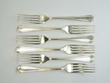 MAPPIN & WEBB Cutlery - ATHENIAN Pattern - Dessert Forks - Set of 6