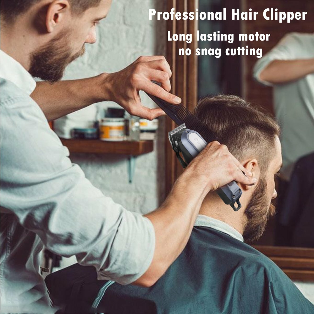 professional hair clippers for men bestbomg rechargeable cordless hair kit